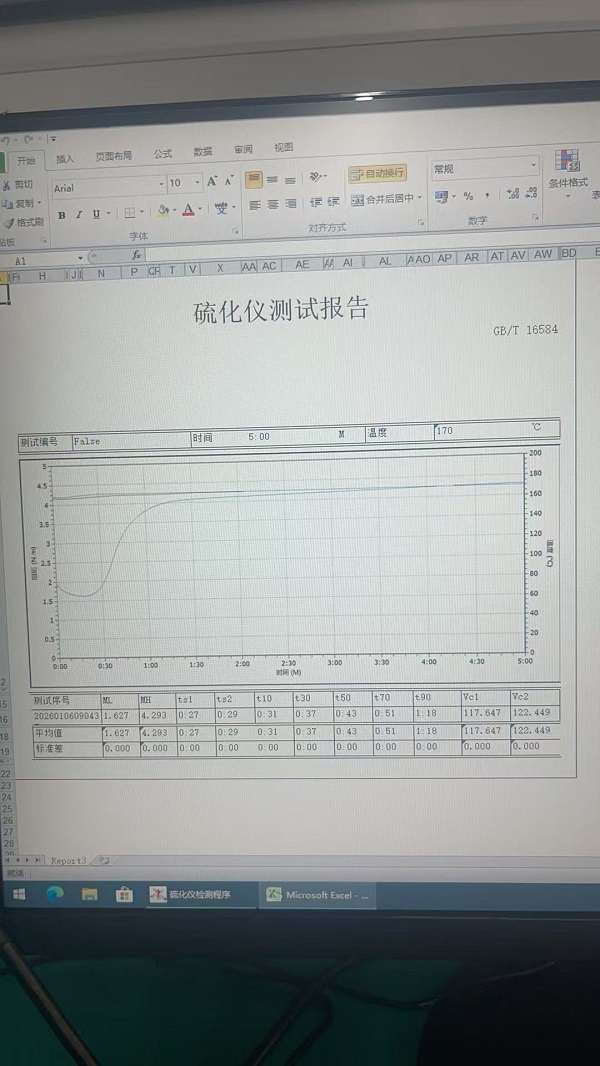 Nossas novas máquinas para testar amostras de borracha